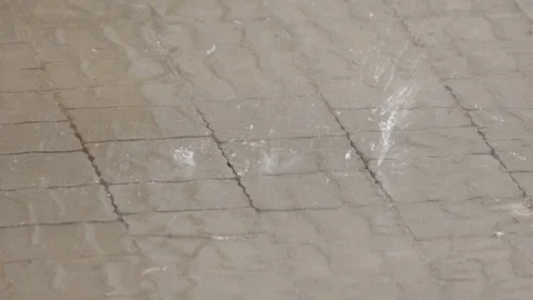 Falling of rain drops with a sound Stock Footage 103816691