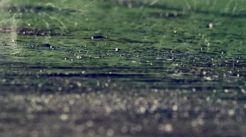 Falling Rain Video stock 7733798
