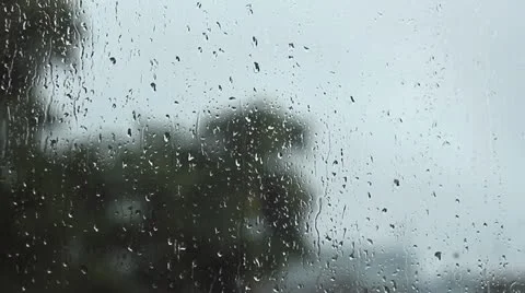 Falling Rain Stock Footage 12283536