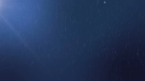 Falling rain seamless loop, moving particles blue background, UHD 4k 3840x2160. Stock Footage 64327881