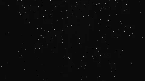 Falling raindrops, black blank background Stock Footage 320625395