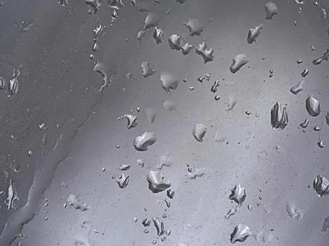 Falling raindrops create unusual and amazing Stock Photos