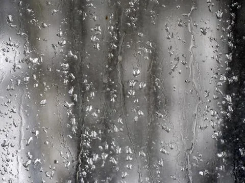 Falling raindrops create unusual and amazing Stock Photos