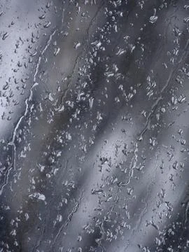 Falling raindrops create unusual and amazing Stock Photos