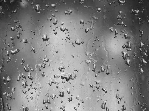 Falling raindrops create unusual and amazing Stock Photos