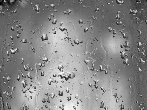 Falling raindrops create unusual and amazing Stock Photos