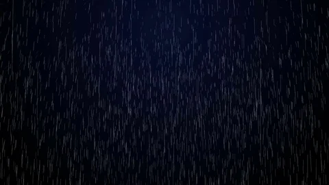 Falling raindrops footage animation in real time on black Stock Footage 81126727