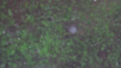 Falling raindrops top to bottom view Stock Footage 130107549