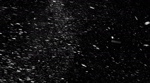 Falling real snowflakes from left to right with start and end Stock Footage 57307481