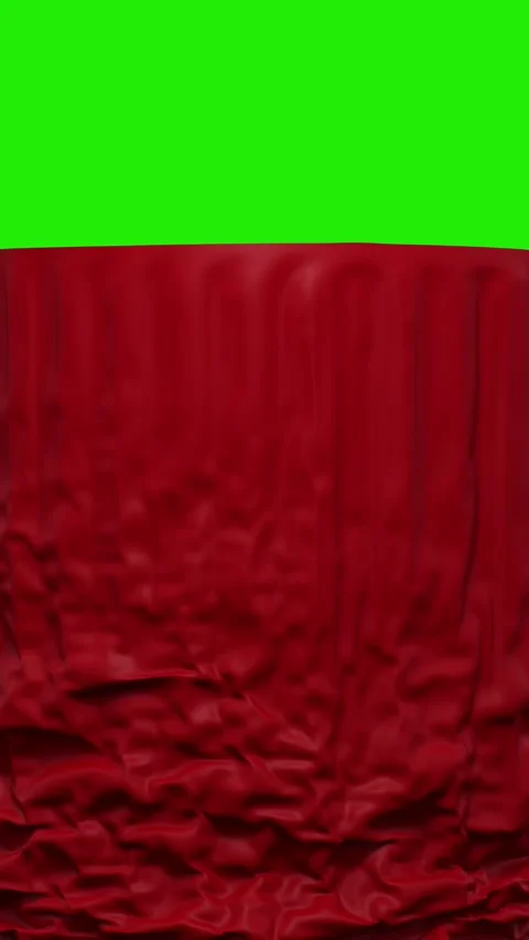Falling red curtain on green screen background for embedding the image or v.. 스톡 동영상 304624790