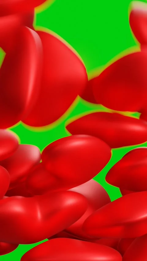 Falling red hearts on a green screen. Video transition Video stock 259153058