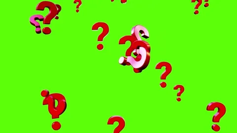 Falling red question mark Video stock 319063536