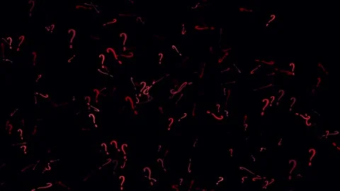 Falling red question marks animation dark background abstract looping motio.. Stock Footage 321444864