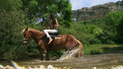 Falling in a river Stock Footage 21945812