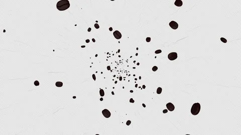 Falling Roasted Coffee Beans Background, Loop Stockbeeldmateriaal 326071925