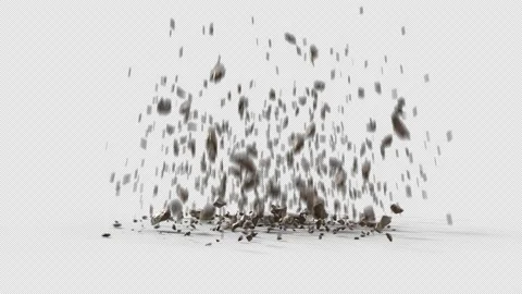 Falling Rocks 3 Stock Footage 228430840