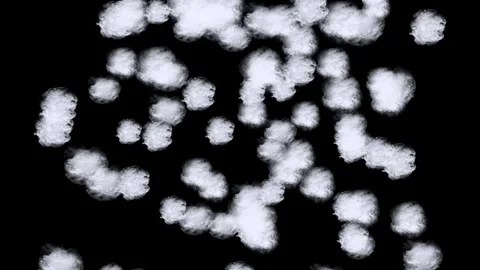 Falling Rocks Against a Black Background Stock Footage 303862237