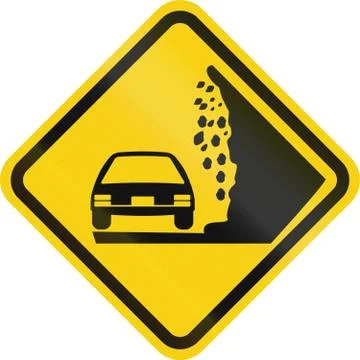 Falling Rocks In Colombia Illustrazione stock