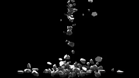 Falling rocks Stock Footage 340821683