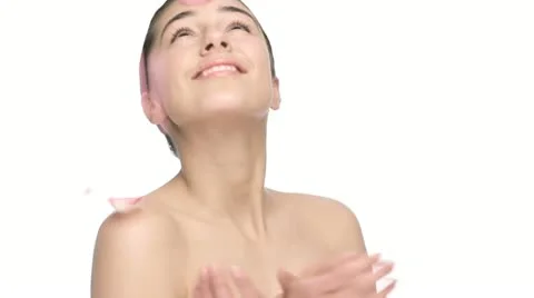 Falling rose petals Stock Footage 10911523