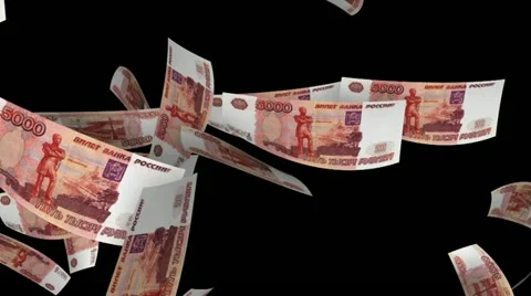 Falling Rubles (Loop + Matte) Vidéo 11518422