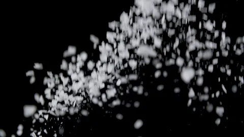Falling salt crystals Stock Footage 94522080