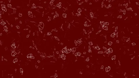 Falling Santas Hat  Red Christmas Motion Background Stock Footage 99724065