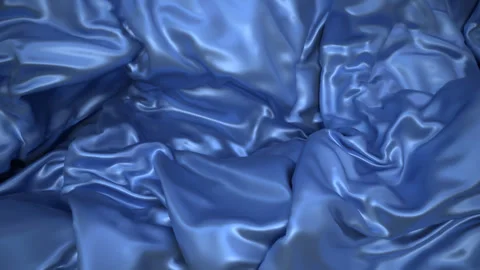 Falling satin fabric bunching and piling up Video stock 340419649