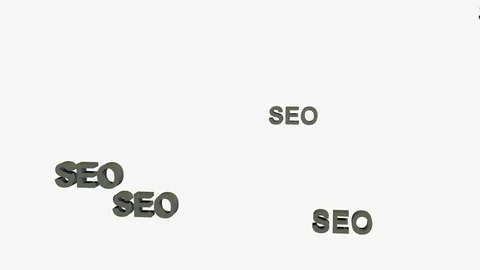 FALLING SEO LOGOS Vídeos de archivo 72961608