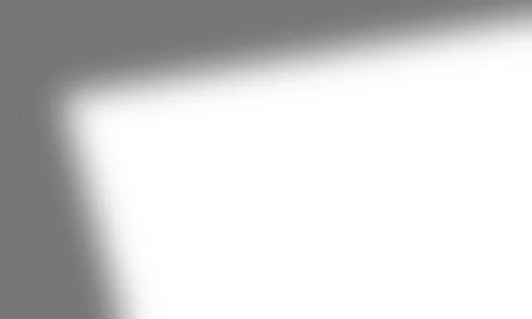 The falling shadow of the window opening on the white wall. Black and white Stock Illustration