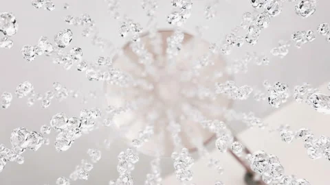Falling shower water drops in 4K super slow motion Stock Footage 87495377