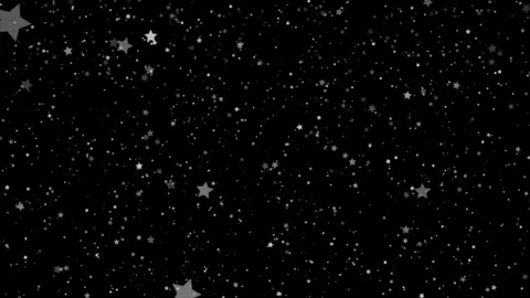 Falling Silver Stars Particles Celebration 4K Loop Overlay Vídeos de archivo 336304082