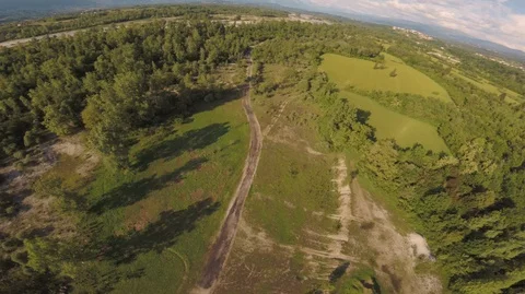 Falling From the Sky with a Drone Stock Footage 89982196