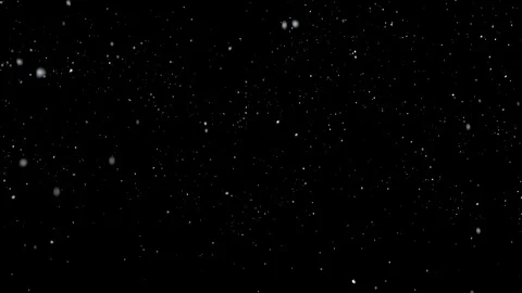 Falling Snow 005A + Alpha | turbulence - mid dense - camera horizontal Video stock 127655332