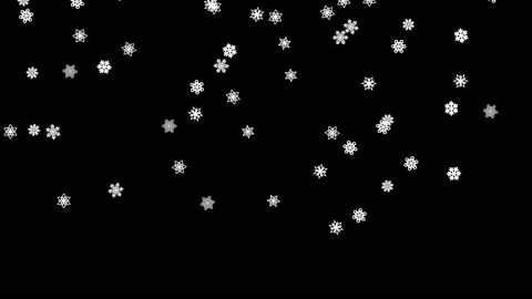 Falling snow with 8 different shapes snow snowflakes 스톡 동영상 142966533