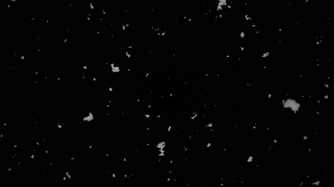 Falling Snow #9 - Black Sky - 4K Stock Footage 145919776