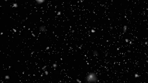 Falling snow against black background for overlay. Alpha. Stock Footage 219690974