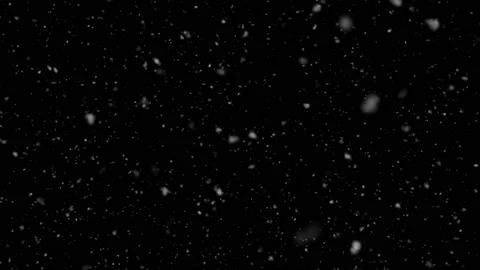 Falling snow against black background for overlay. Alpha. Stock Footage 219690975