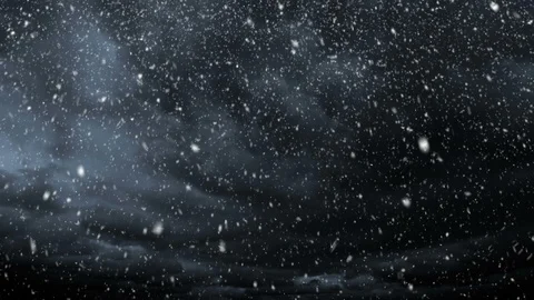 Falling Snow And Dark Clouds Vídeos de archivo 94662495