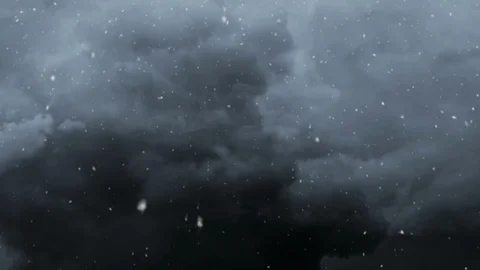 Falling Snow And Dark Clouds 스톡 동영상 94662589