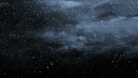 Falling Snow And Dark Clouds Stock-Footage 94662794