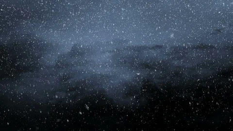 Falling Snow And Dark Clouds Vídeos de archivo 94663019
