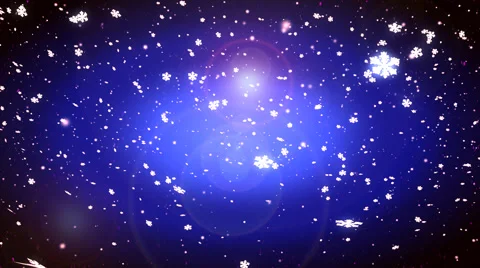 Falling Snow and light beams, High Quality Hd Stock Footage 44220101