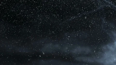 Falling Snow And Lightning Storm 스톡 동영상 94664579