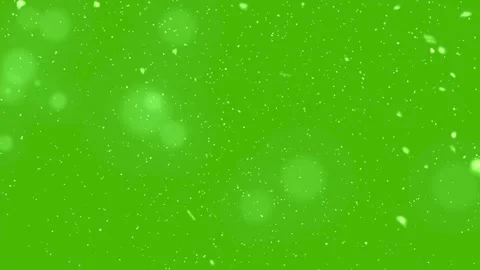 Falling snow animation. 4k on green screen background. Stock Footage 301499428