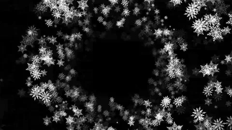 Falling snow animation. 4k transparent background with alpha channel Vidéo 301499424