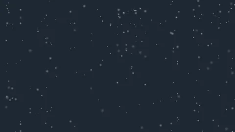 Falling snow animation on solid dark slate blue background, seamless winter loop Stock Footage 324804400
