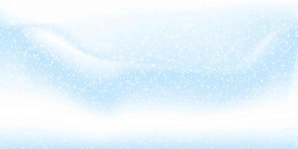 Falling snow background. Vector illustration with snowflakes. Snowing sky. Stock Illustration