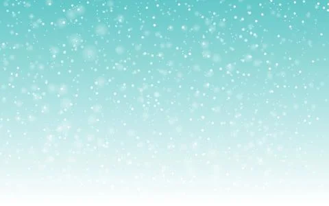 Falling snow background. Vector illustration with snowflakes. Snowing sky. Stock Illustration
