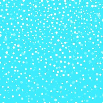 Falling snow background. Vector illustration with snowflakes. Snowing sky. Stock Illustration